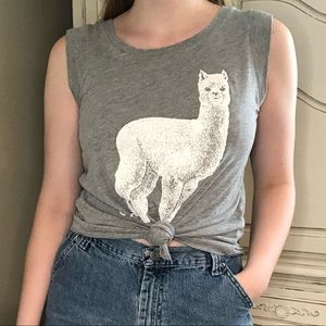 💐Alpaca Print Tank Top